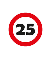 25 Jaar Tafelconfetti 2,5cm